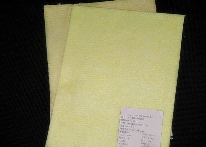 এয়ার ফিল্টার ব্যাগের জন্য FMS P84 Glassfiber PTFE মাইক্রোন ফিল্টার ফ্যাব্রিক 900gsm