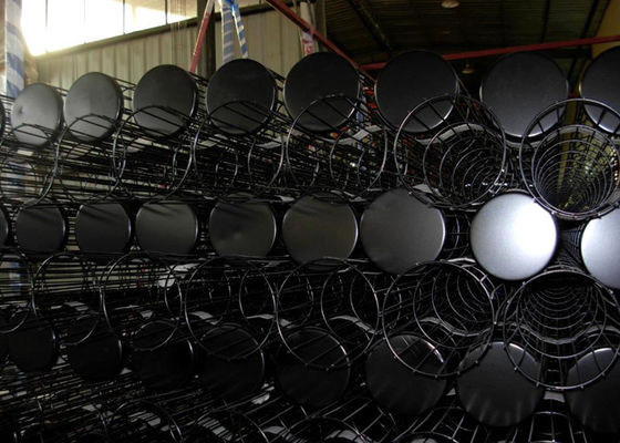 Φ3, 3.2, 3.5, 3.8, 4 পুরু কয়লা বার্নিং বয়লার ডাস্ট ব্যাগ ফিল্টার খাঁচা 304 316 316L